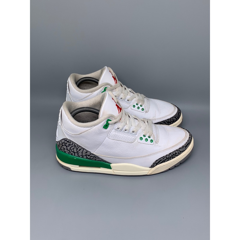 Jordan 3 Retro Green Lucky Shorts Basketball Shoes CK9246-136 Men's Sz 9.5